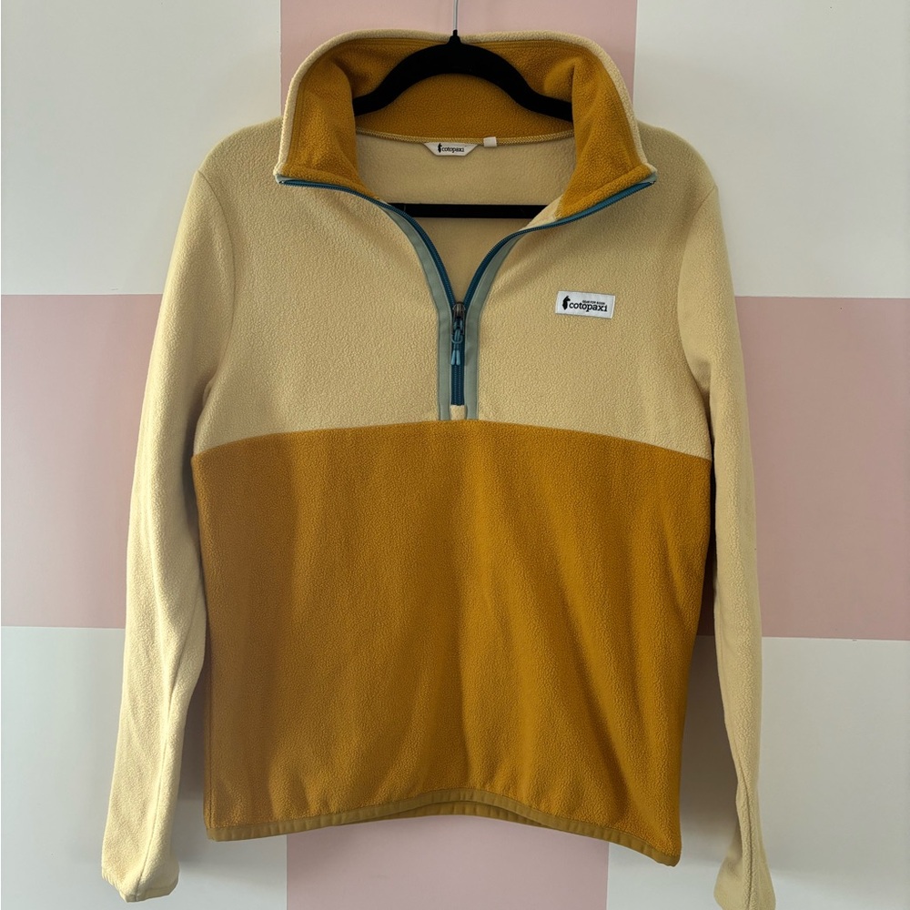 Cotopaxi Yellow and Orange Zip-Up Fleece